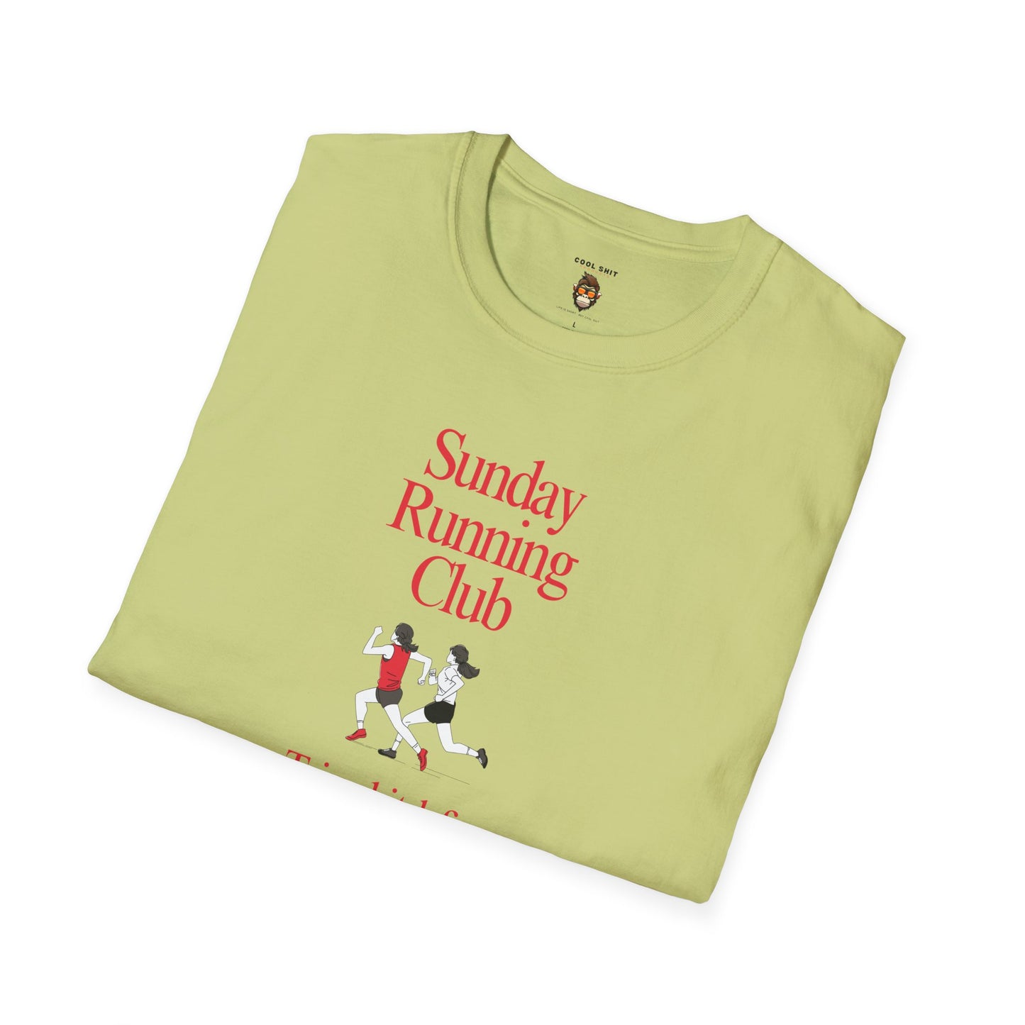 Sunday Running Club T-Shirt - Soft style Humorous Tee for Running Enthusiasts