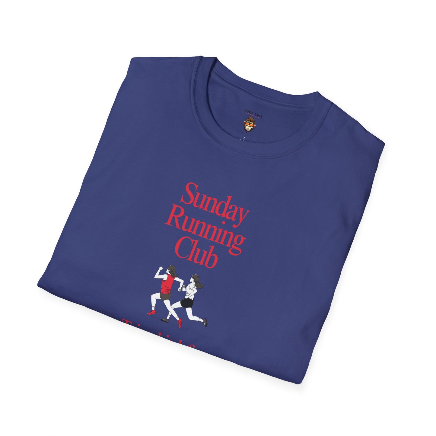 Sunday Running Club T-Shirt - Soft style Humorous Tee for Running Enthusiasts