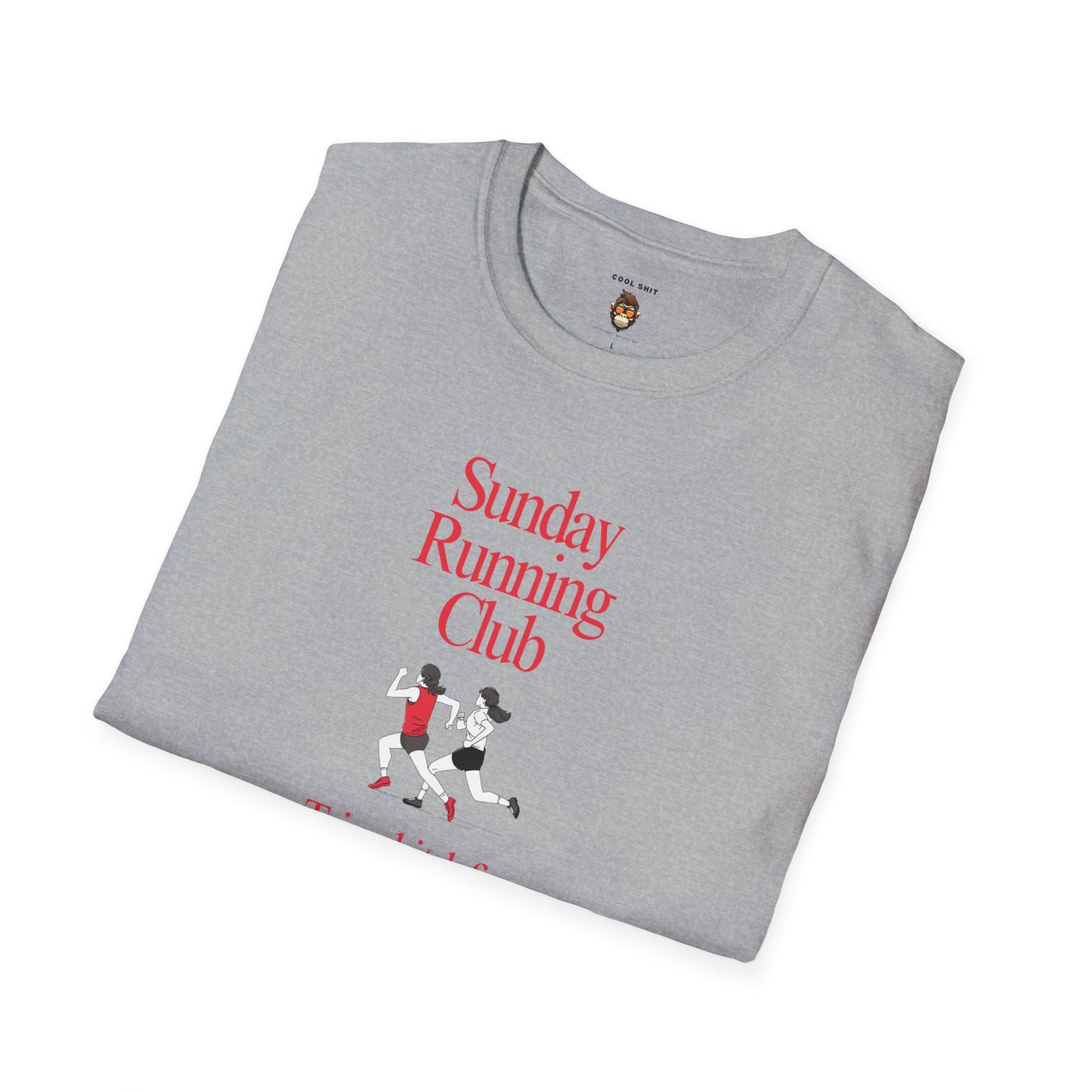 Sunday Running Club T-Shirt - Soft style Humorous Tee for Running Enthusiasts