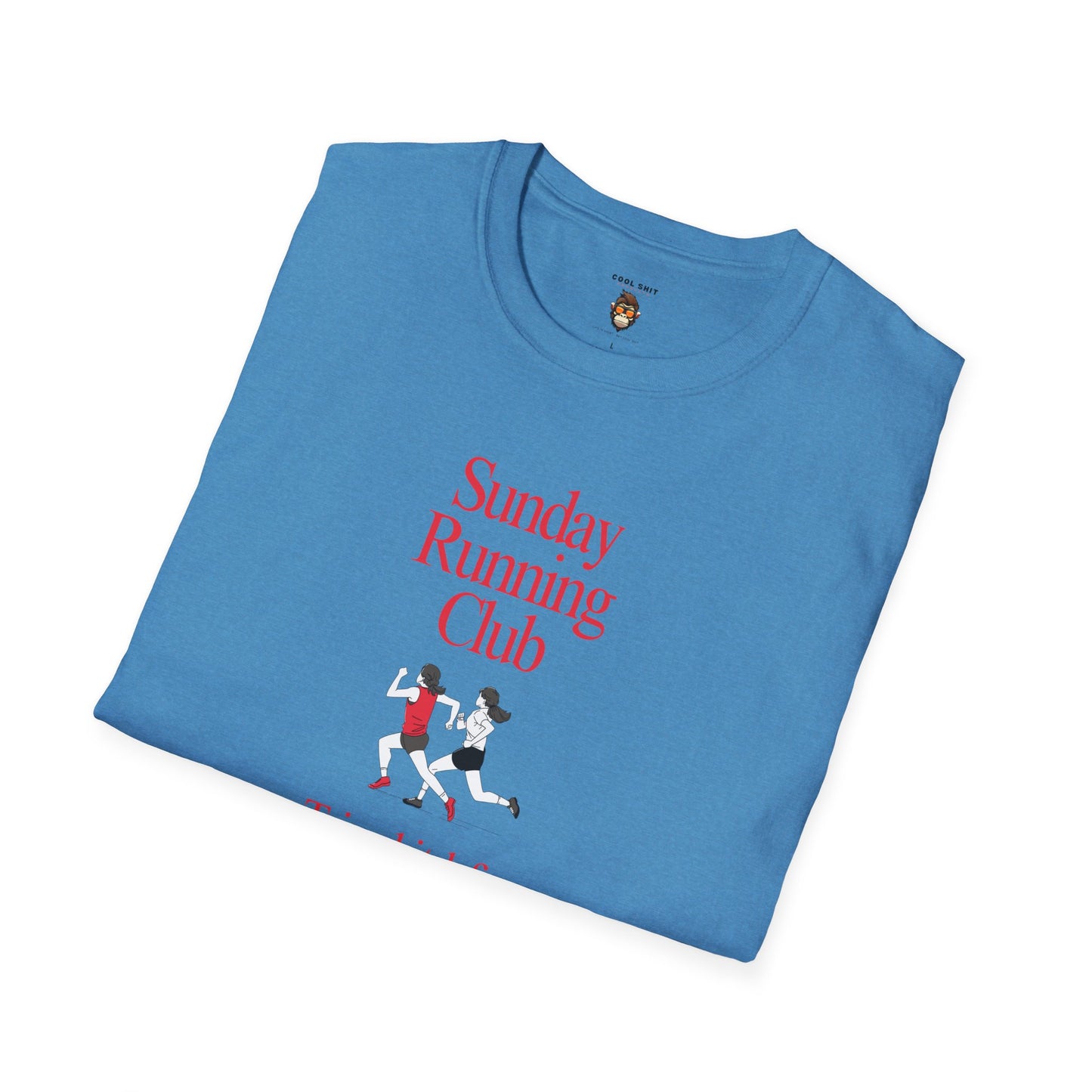 Sunday Running Club T-Shirt - Soft style Humorous Tee for Running Enthusiasts