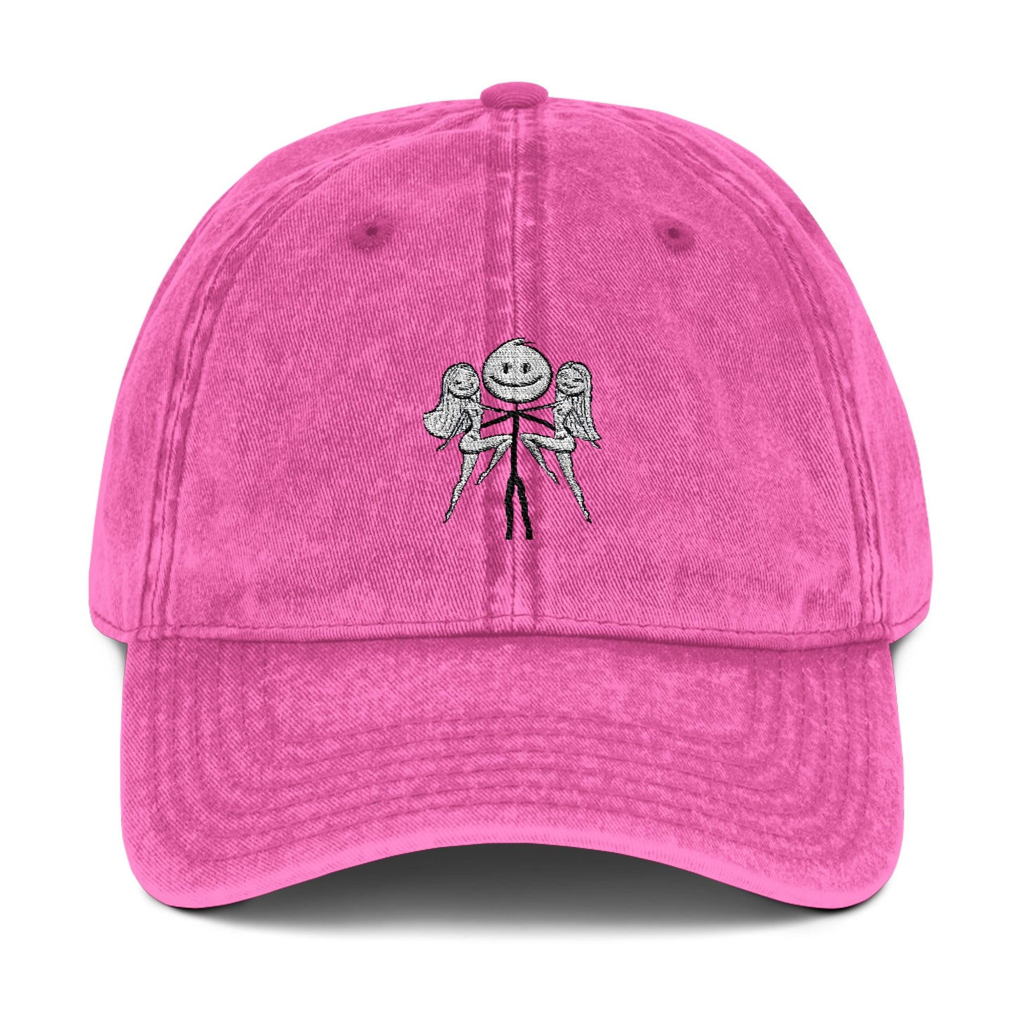 Vintage Cap with Embroidered Design - Trendy Sun Hat for Casual Style