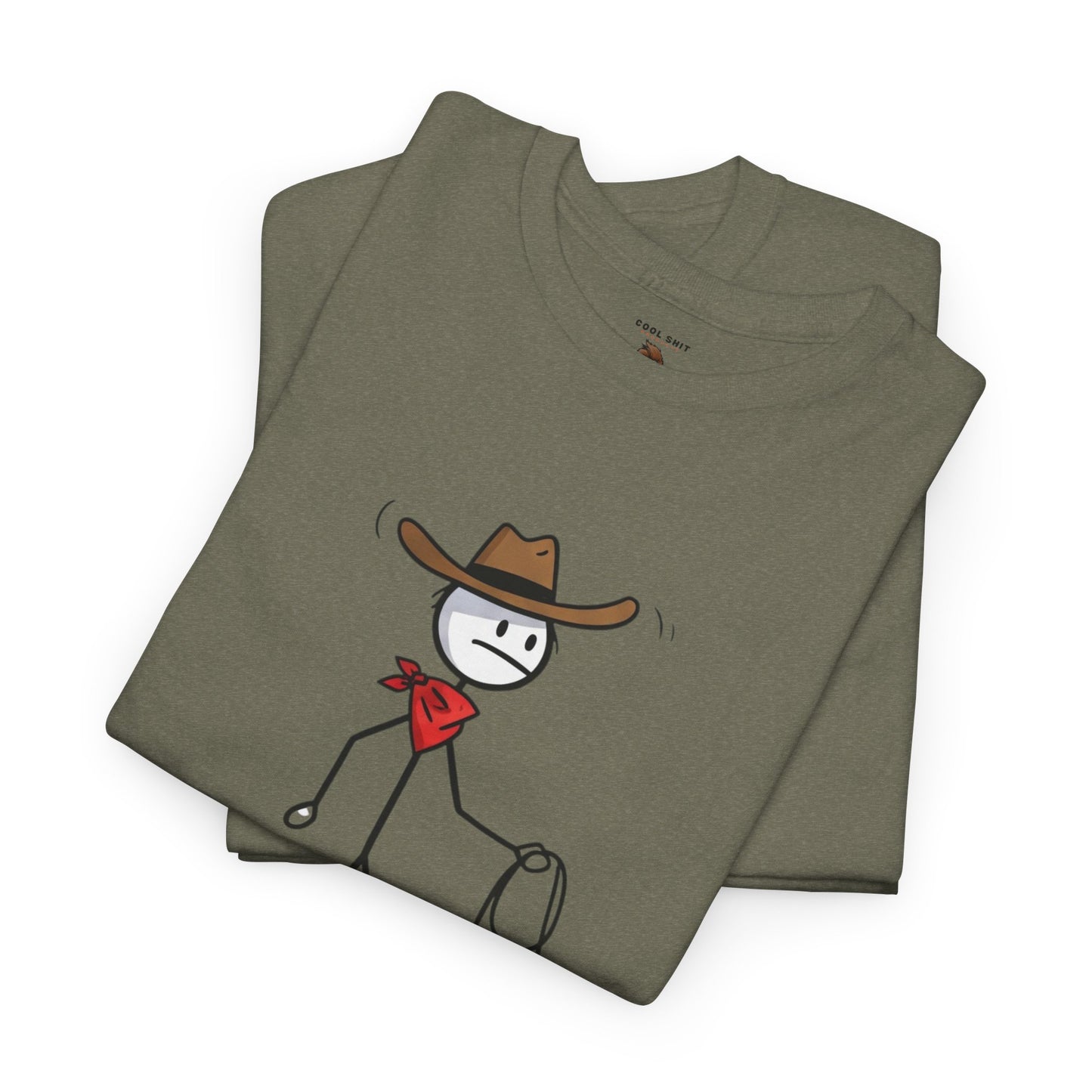 Unisex Heavy Cotton Tee Cowboy Sticky