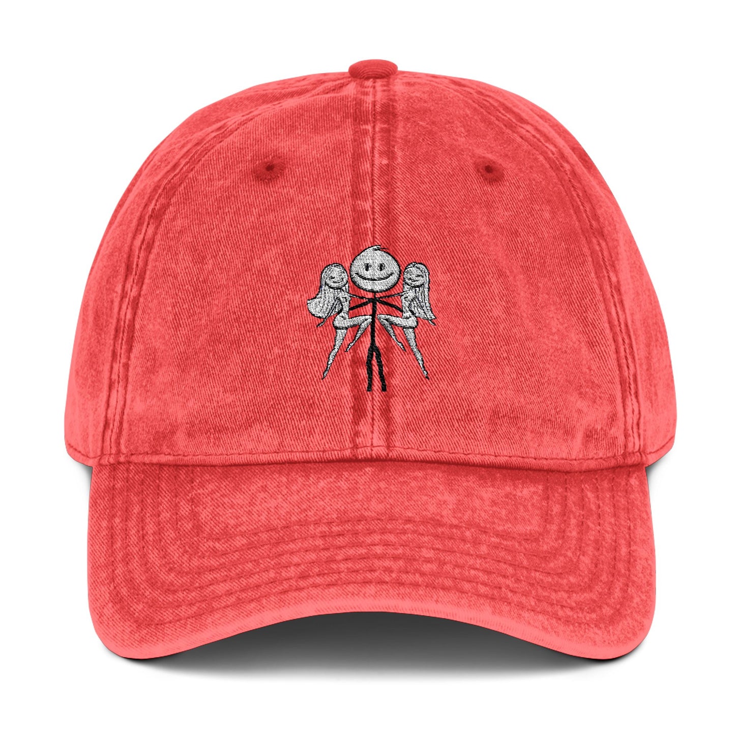 Vintage Cap with Embroidered Design - Trendy Sun Hat for Casual Style
