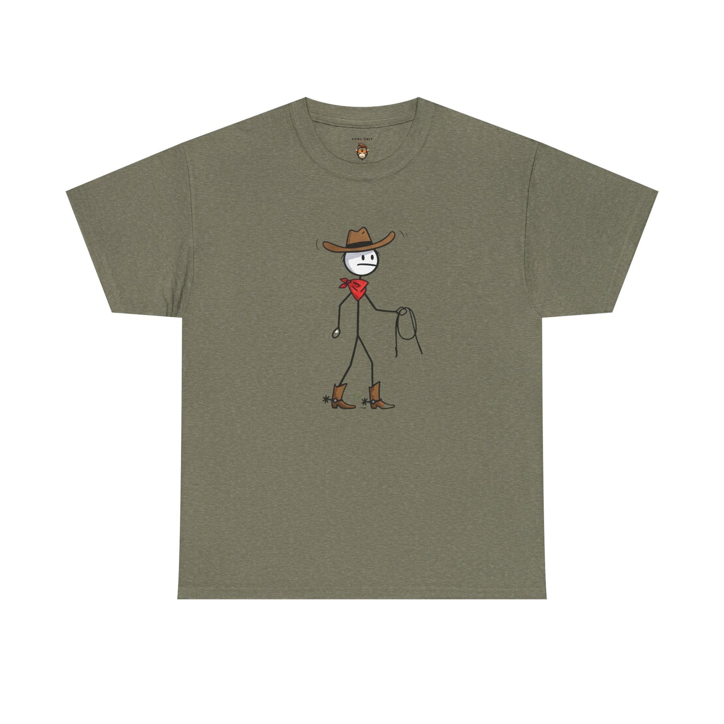 Unisex Heavy Cotton Tee Cowboy Sticky