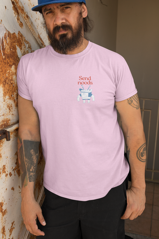 Funny Unisex Softstyle T-Shirt - "Send Noods" Graphic Tee